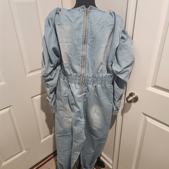 Akira Denim Jumpsuit - Picture 4 of 5